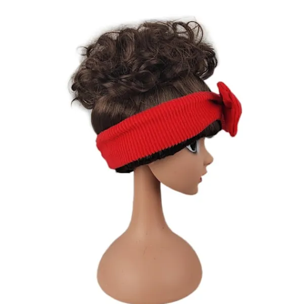 Encanto Dolores Lockigt Vågigt Hår Fest Peruker Med Rosett Hårband> Peruker