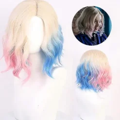 Enid Sinclair Cosplay Peruk Addams Wednesday Färg Peruk Halloween Karneval Rekvisita ny> Peruker