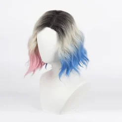 KOOLMEI Enid Sinclair Peruk Blå Rosa Anime Cosplay Peruk För Kvinnor Kort Lockig Peruk Vågig Peruk Värmebeständig Syntethår ​​Peruk För Halloween Kostym Par | Fyndiq> Peruker