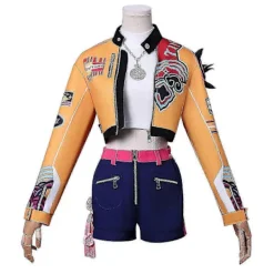 Ett K-pop Demon Hunters Rumi Cosplay Kostymset - Maskerad för Kvinnor, Halloweenfest Outfit Rumi With Wig><noscript><img width=