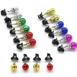 Evago 12-pack Skäggprydnader Julskäggdekoration Boll Tomte Klipp Ljuslampa Klockor Klipp Festkläder><noscript><img width=