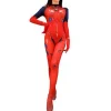 Evangelion Asuka Langley Bodysuit Kostym för Vuxna Kvinnor Anime Jumpsuit Halloween Karneval Cosplay Festkläder (2XL)> Dräkter