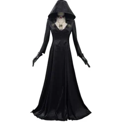 KOOLYOU Evil Village Cosplay-dräkt Vampyr Lady Klänning Outfits Halloween Karneval Dräkt M Female> Dräkter