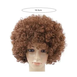 unbranded Explosionsperuk Fluffigt förlängt hår Lättvikts Clown Circus Finklänning Hårrekvisita Festperuk för vuxen - Mörkblå><noscript><img width=