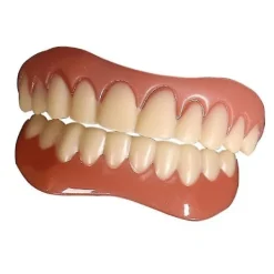 Extra tunna falska ljusa vita tandfanér i silikon, mjuka, säkra, självhäftande proteser, döljer nyanser, tandställning, bekväma tänder, ortodonti, DVM | Fyndiq><noscript><img width=