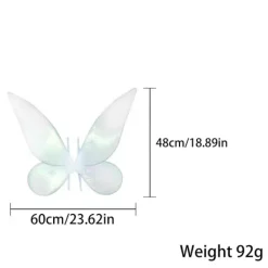 Fairy Wings För Vuxen Dress Up Glittrande skira vingar Halloween Fairy Kostym Ängla Vingar För Barn Flickor Kvinnor> Tillbehör