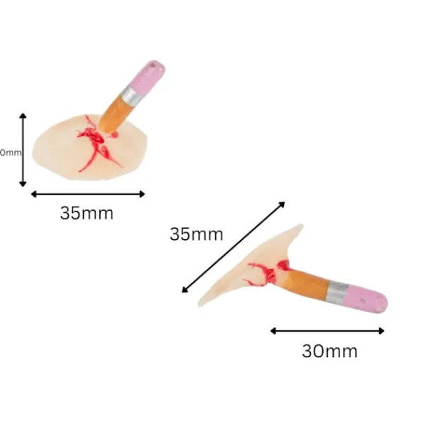 Fake sår makeup kit halloween makeup kit med blod fast i penna> Smink