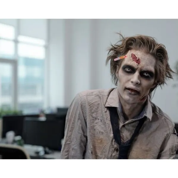 Fake sår makeup kit halloween makeup kit med blod fast i penna> Smink