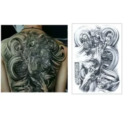 Megabilligt Fake Tattoo Ryggtavla Han Dynasty> Smink