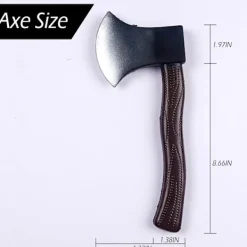 Fake yxa beiL erforderlig uunecht yx leksaker yxa foam axt halloween cosplay rekvisita för kvinnor män (B-svart)><noscript><img width=