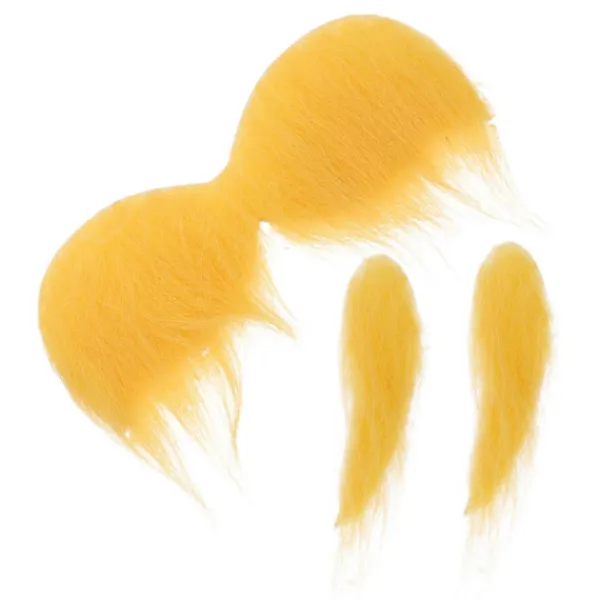 Falsk Mustasch Ögonbryn för Fest Gul Mustasch och Ögonbryn Cosplay Tillbehör Gul 16.00X9.00X0.20CM> Tillbehör