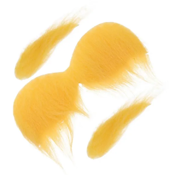 Falsk Mustasch Ögonbryn för Fest Gul Mustasch och Ögonbryn Cosplay Tillbehör Gul 16.00X9.00X0.20CM> Tillbehör