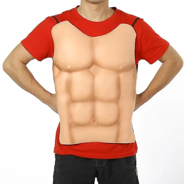 Falska Bröstmuskler Magsexpack Abs Festkläder Passar Rollspel Kul> Tillbehör