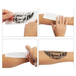 Falska tänder för Halloween - Realistiska avtagbara vampyrtänder><noscript><img width=