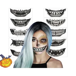 Falska tänder för Halloween - Realistiska avtagbara vampyrtänder><noscript><img width=