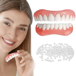 Falska tänder Kosmetiska tänder Komfort över- och underkäkeprotes Fanér Kosmetiska tänder -> Tillbehör