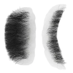 Falskt Skägg med Hög Simulation, Limrengöringslösning, Återanvändbar Svart Kostym Mustasch för Uppträdande 0.2><noscript><img width=
