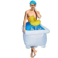 Fantastisk Cool Badkar Uppblåsbar Kostym kompatibel för Vuxen Rolig Cosplay Kostymer Kvinnor Män Festföreställning Kläder Dräkt> Dräkter