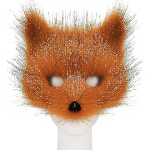 Faux pälsräv svans katt varg cosplay kostym set plysch mask fluffiga tass handskar Halloween jul(räv)> Tillbehör