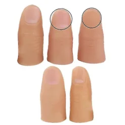 Fejk tumme 5st Finger Magic Trick Fejk Mjuk Tummspets Närbild Scenshow Prop Prank Leksak S><noscript><img width=