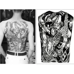 Megabilligt Fejktatuering Ryggtavla Japansk Tatuering> Smink