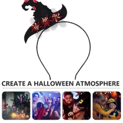 BraVärde Festival Hårband Halloween Kostym Tillbehör 13x12cm Dekorativ Halloweenfest 1-pack-lingling} 13x12cm> Huvudbonader