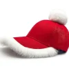 GIFT OF G Festlig Tomteluva! Rolig Jultomteluva Justerbar Trendig Tomte Basebollkeps> Huvudbonader
