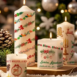 INF Festliga Jul Ljus Tattoo Dekaler - 9 Ark Set> Smink