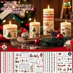 INF Festliga Jul Ljus Tattoo Dekaler - 9 Ark Set><noscript><img width=