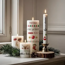 INF Festliga Jul Ljus Tattoo Dekaler - 9 Ark Set><noscript><img width=