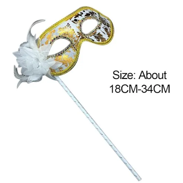 Festmasker Venetiansk maskerad BLÅ> Masker