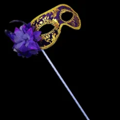 Festmasker Venetiansk maskerad BLÅ><noscript><img width=