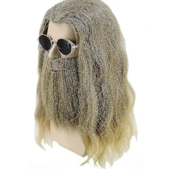 Fet Thor-peruk med skägg Herrar Lång Lockig Askblond><noscript><img width=