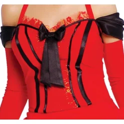 Fiestas Guirca Dam Can-Can Kostymset S Röd/Svart S><noscript><img width=