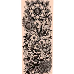 Fiestas Guirca Tatuering Arm Sleeves One Size Beige/Svart One Size> Smink