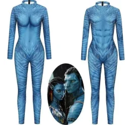Film Avatar 2 Cosplay Kostym Carnage Jake Sully Neytiri Zentai Vuxen Unisex Sexig Jumpsuit Halloween Bodysuit-Perfekt Kvinna Med Svans XL | Fyndiq> Dräkter