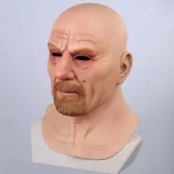 Fashion Hitch Film Kändis Latex Mask Breaking Bad Professor Mr. Vit Realistisk Dräkt><noscript><img width=