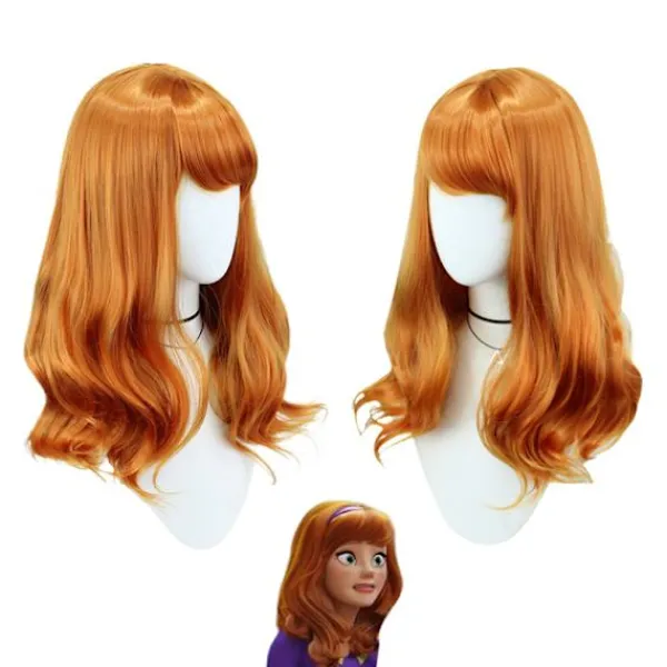 Filmen Scooby Daphne Cosplay Peruker Naturliga För Halloweenfest> Peruker