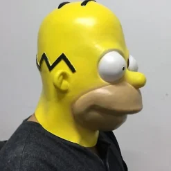 FMYSJ Filmkaraktär The Simpsons Mask Simpsons Halloween Maskerad Latex Hjälm Rekvisita (FMY)> Masker