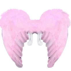 LEIGELE Fjäder Ängelvingar med Elastiska Band Cosplay Party Vingar Scenföreställning Ängeldräkter Tillbehör för Flickor Barn Vit M (LGL) S> Tillbehör