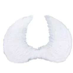 Fjädervingar för Vuxna och Barn Cosplay Levande Ving Kostymtillbehör för Halloween Julfest Vit M 60 X 45cm / 23.6 X 17.7in> Tillbehör
