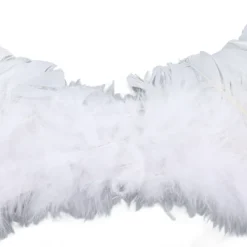Fjädervingar för Vuxna och Barn Cosplay Levande Ving Kostymtillbehör för Halloween Julfest Vit M 60 X 45cm / 23.6 X 17.7in><noscript><img width=