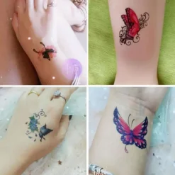 10/fjäril Tatuering Klistermärken Vattentät Kvinnlig Fräsch Färgglad Tredimensionell N7p6><noscript><img width=