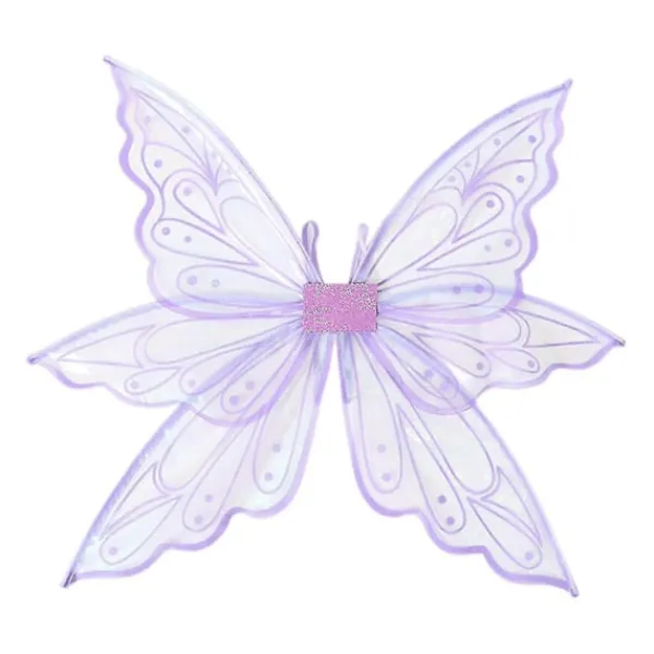Fjärilsvingar för vuxna och barn, glittrande genomskinliga älvvingar> Tillbehör
