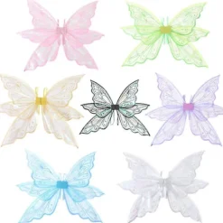 Fjärilsvingar, älvvingar, fjärilsvingar för kvinnor, älvvingar för flickor vuxna, damer flickor Fai><noscript><img width=