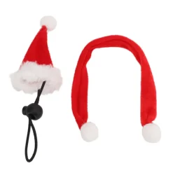 Flanell Justerbar Husdjur Hatt Halsduk Set Juldräkt för Hamstrar Ödlor Marsvin><noscript><img width=