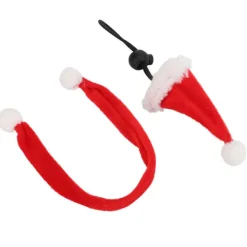 Flanell Justerbar Husdjur Hatt Halsduk Set Juldräkt för Hamstrar Ödlor Marsvin><noscript><img width=