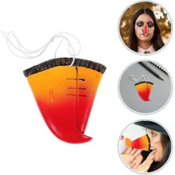 Flerfärgade papegojnäbbar formade näsrekvisita designade för cosplay och utomhusfester, tillgängliga i 24 st, perfekta för fester och fotografering [HK] 8.00X7.50X1.00CM | Fyndiq> Tillbehör