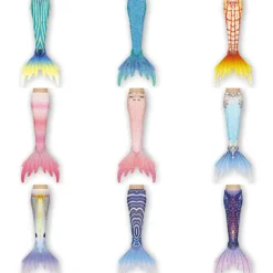 Flickans Sjöjungfru Stjärt med Monofin grön 150><noscript><img width=