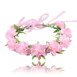 Flickor Prinsessa Glinda Klänning Cosplay Kostym Elak Karneval Party Maskeradklänning Endast Garland Pannband-FA- One Size> Huvudbonader